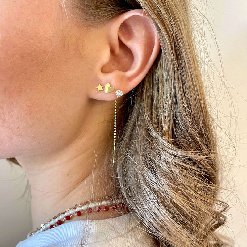 Point of Light chain earrings