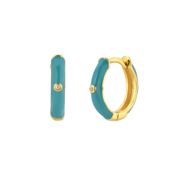 orecchini-a-nuvolagioielli-cerchio-micro-hoops-smaltati-turchese