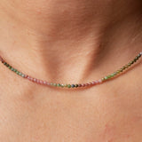 Collana girocollo micro cristalli Colorful