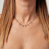 Pearl rosary choker necklace