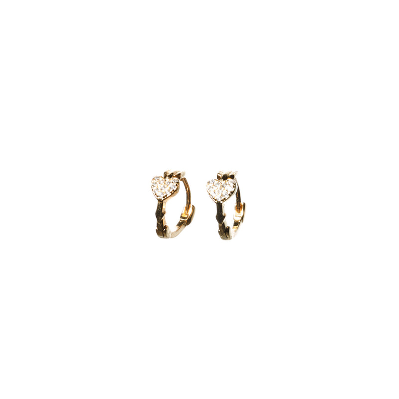 Micro Heart Hoops hoop earrings