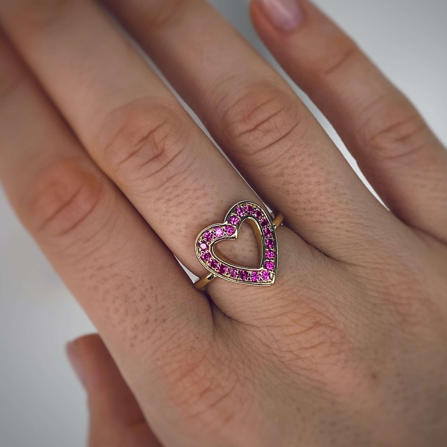 Anello regolabile Pink Love - Nuvola Gioielli