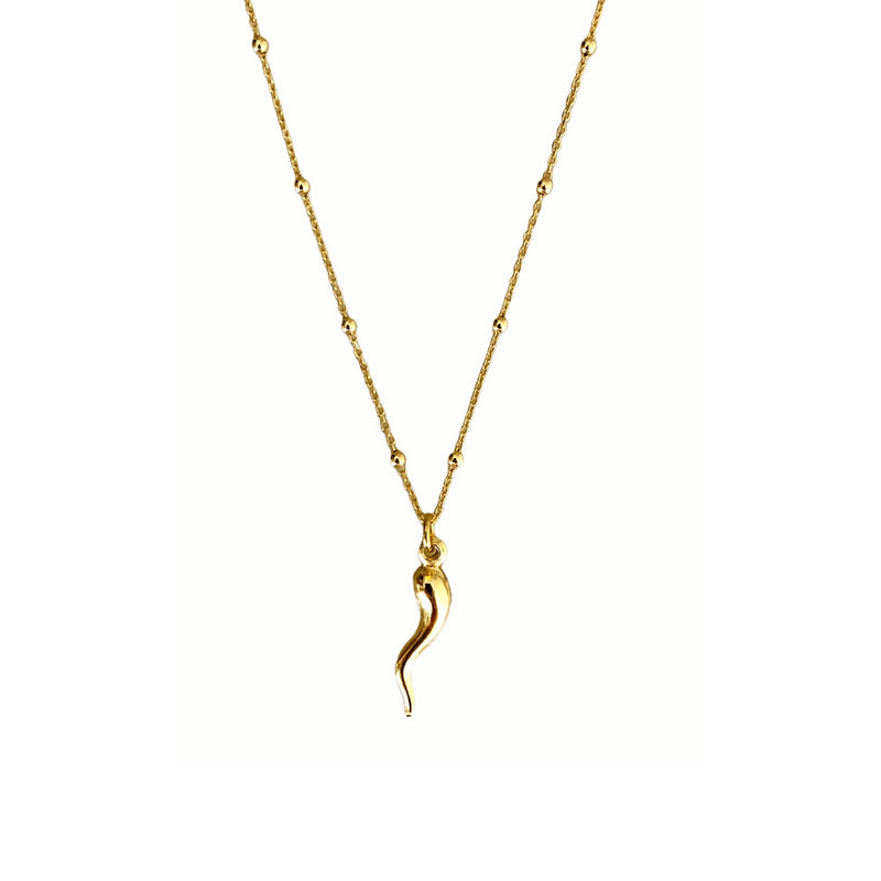Collana Cornino Dorato - Nuvola Gioielli