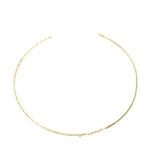 Collana girocollo Black Lux in argento placcato oro e zirconi neri - Nuvola Gioielli