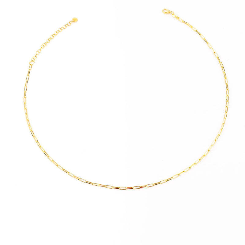 Collana Link in argento placcato oro - Nuvola Gioielli
