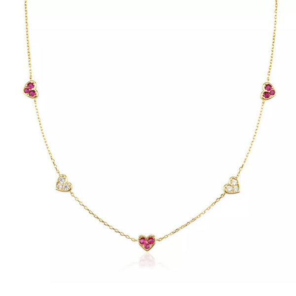 Collana Rainbow Heart - Nuvola Gioielli